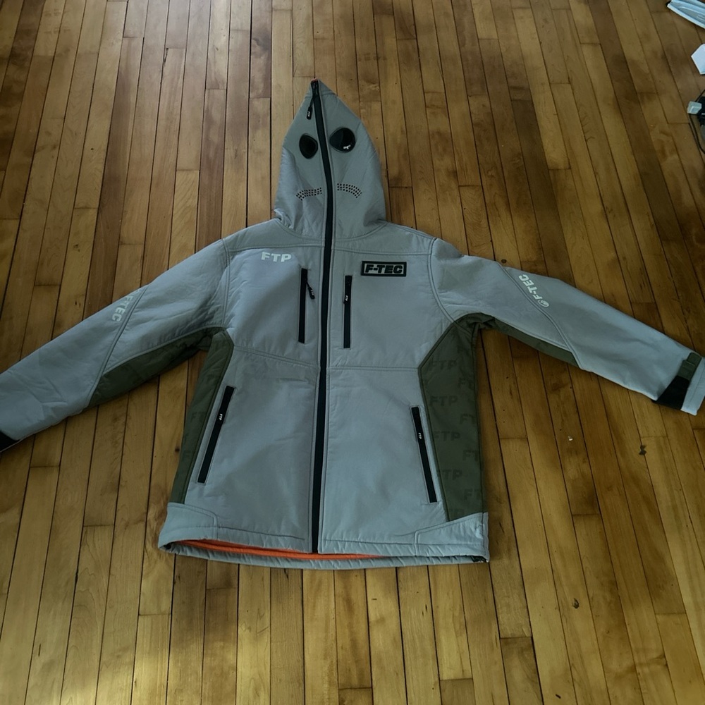 FTP Men's Performance Jacket in Gray and Olive